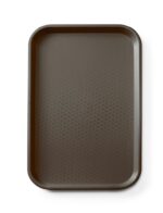 Fastfooddienblad polypropyleen GN 1/1, AmerBox, GN 1/1, Bruin, 530x325x(H)20mm