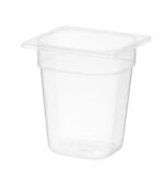 Container GN 1/6 polypropyleen, HENDI, Profi Line, GN 1/6, 3,4L, Transparant, 176x162x(H)200mm