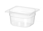 Container GN 1/6 polypropyleen, HENDI, Profi Line, GN 1/6, 1,6L, Transparant, 176x162x(H)100mm