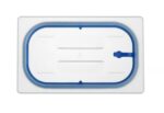 Deksel voor GN containers polypropyleen, HENDI, GN 1/4, Transparant, 265x162mm