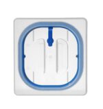 Deksel voor GN containers polypropyleen, HENDI, GN 1/6, Transparant, 176x162mm