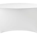 Tafelhoes, rond, HENDI, 810996, Wit, ⌀1500x(H)760mm