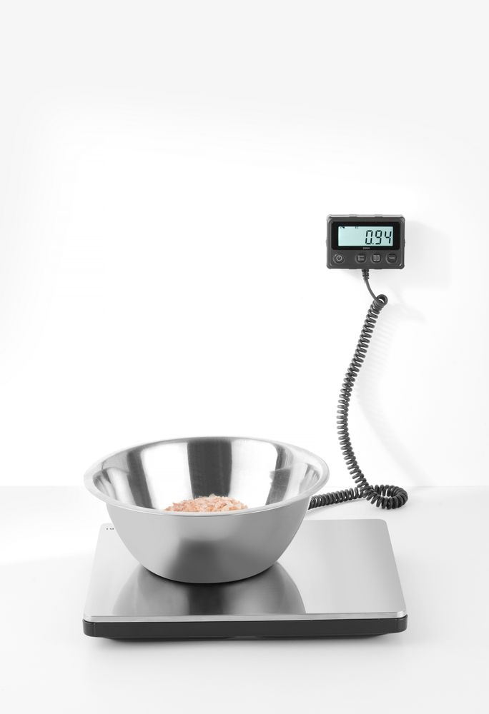 Digitale weegschaal tot 200 kg, HENDI, 298x248x(H)37mm