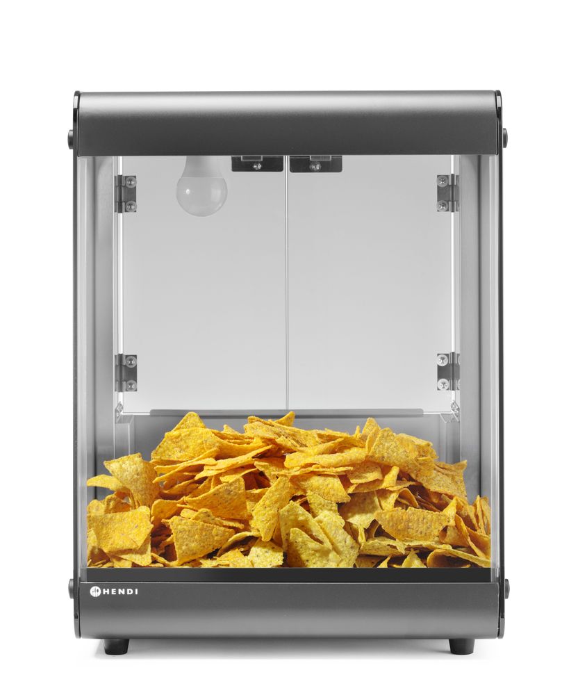 Nacho warmer, HENDI, Zwart, 220-240V/500W, 400x344x(H)525mm
