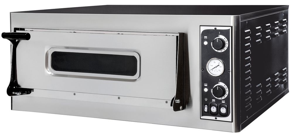 Pizza oven BASIC 4, HENDI, Enkele ovenkamer, 400V/4700W, 975x930x(H)413mm