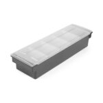 Ingrediëntenhouder - 5 containers, BarUp, Zwart, 480x150x(H)100mm - Afbeelding 3