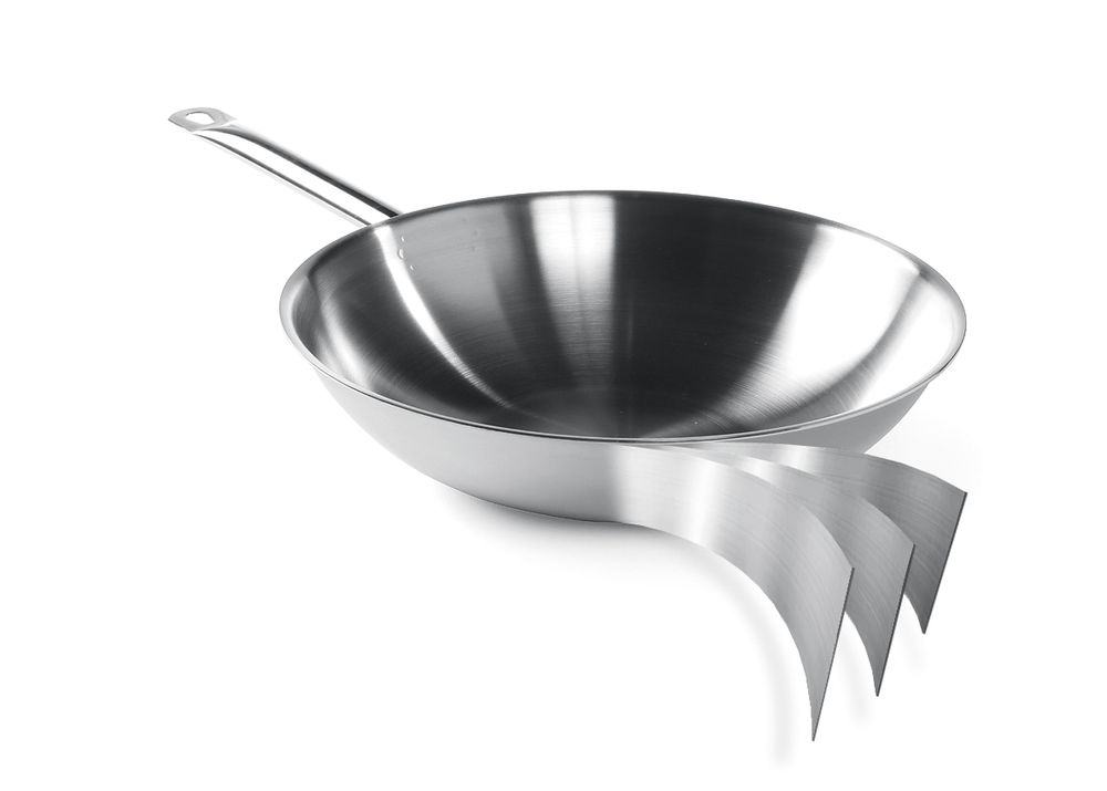 Wok 3-ply - zonder deksel, HENDI, ⌀360x(H)100mm