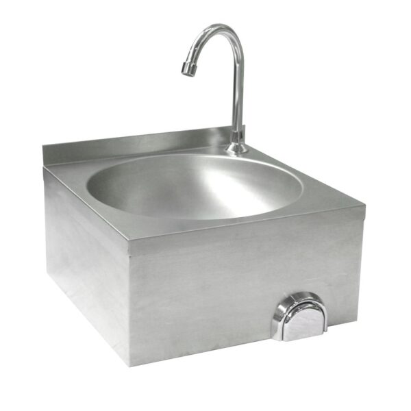 Washbasin knee operated