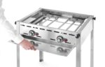Enamelled cast iron Gastronorm 1/1 griddle and grid