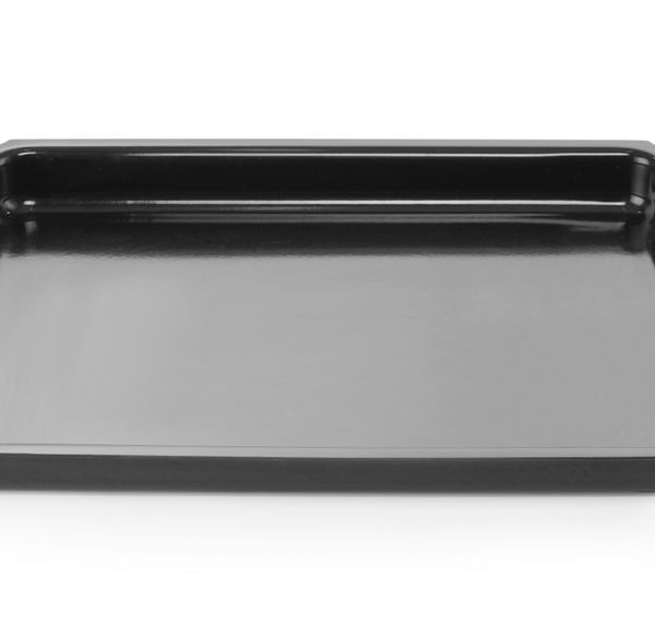 Enamelled roasting tray
