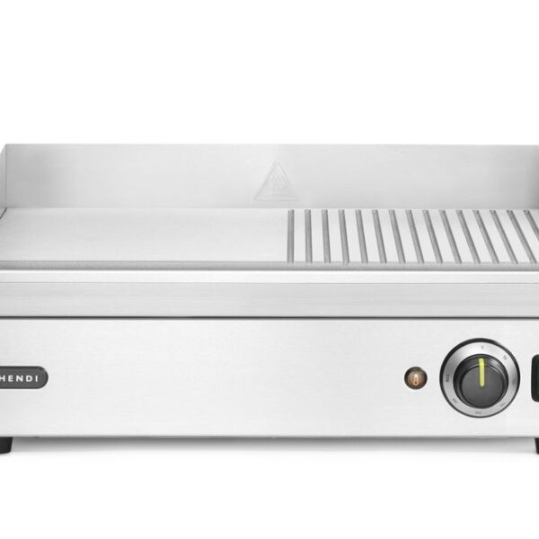 Griddle half ribbed