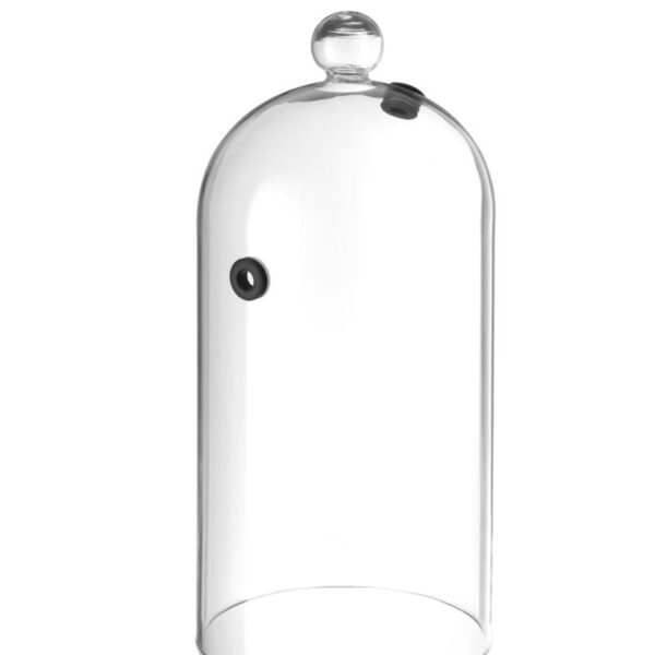 Glass dome with vent