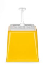 Sauce dispenser with pump