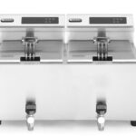 Deep fryer with drain tap digital - 2 x 8 l