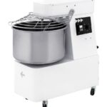 Spiral mixer with fixed head and bowl
