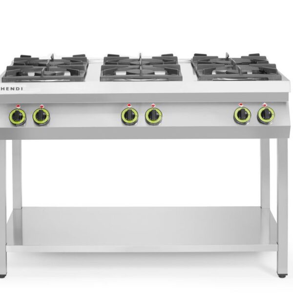 Gas cooker 6-burner open stand