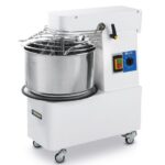 Spiral mixer with rising head and removable bowl