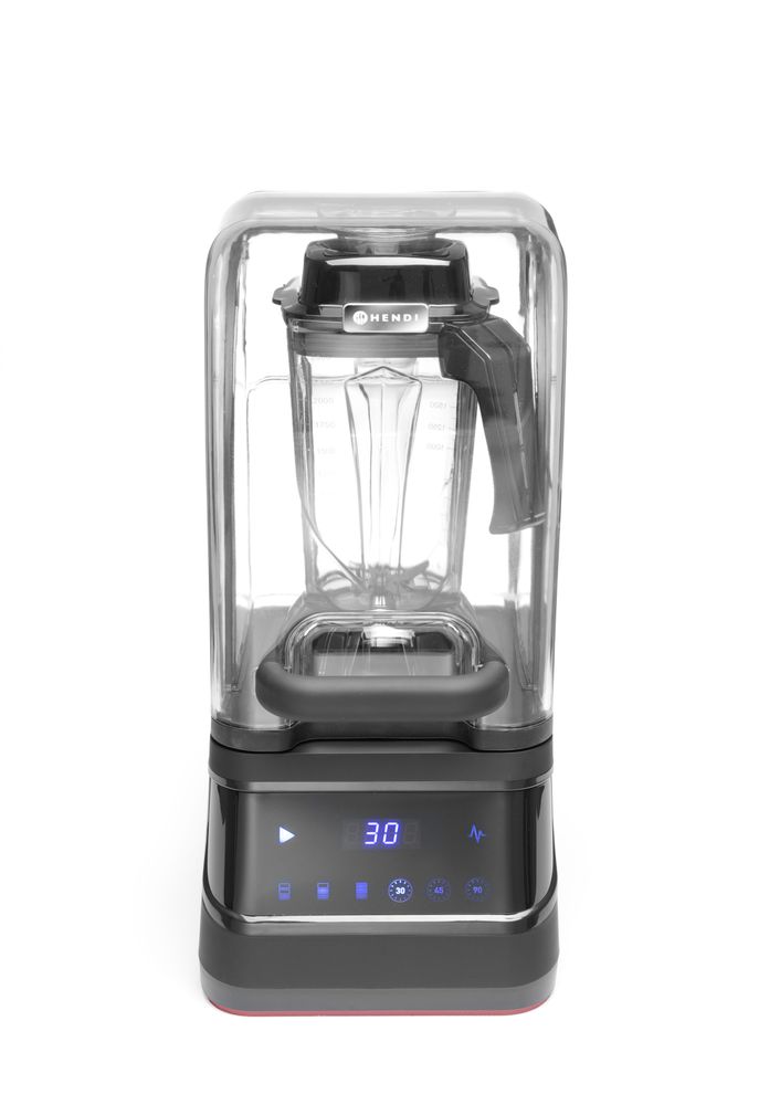 Digital bar blender with sound enclosure and BPA-free jug