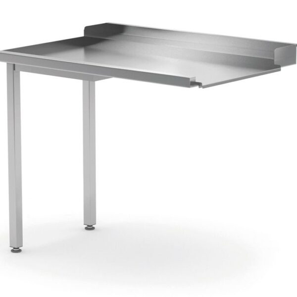 Pass-through dishwasher table