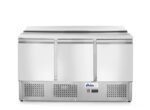 Three door salad counter 380L