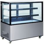 Refrigerated display cabinets with 2 shelves