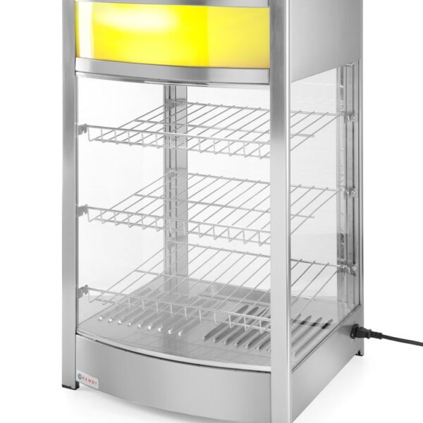 Heated countertop cabinet