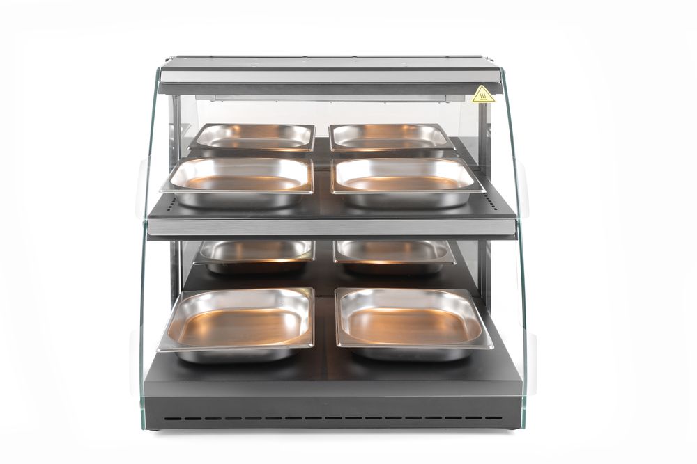 Quartz heated countertop display