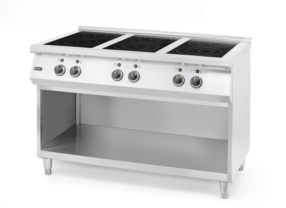 Induction stove with 6 hobs