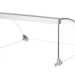 Glass cover for sausage roller grills