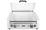 Sausage rolling grill - 2 zones with energy-saving cover