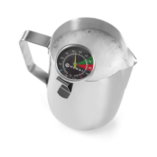 Milk frothing thermometer