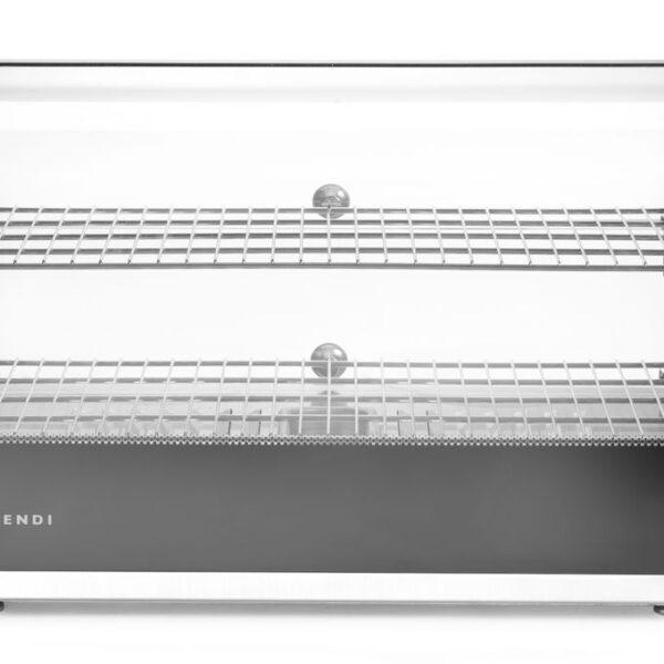 Heated countertop display two levels