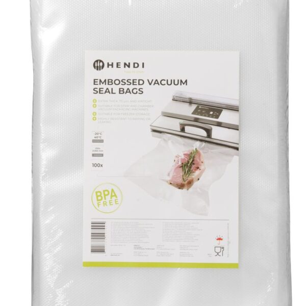 Embossed vacuum seal bags