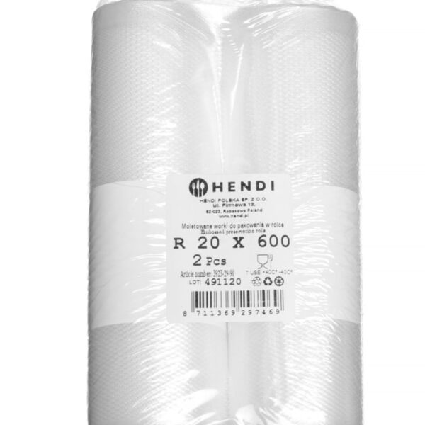 Embossed vacuum bag roll