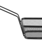 Deep frying basket miniatures stackable black