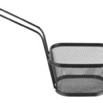Deep frying basket miniatures stackable black