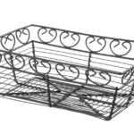 Wire basket deco rectangular