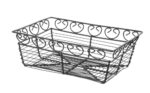 Wire basket deco rectangular