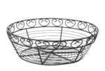 Wire basket deco round