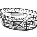 Wire basket deco oval