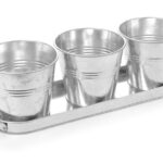 Display – 3 buckets with a tray