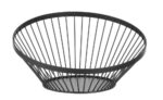 Fruit basket angled round black
