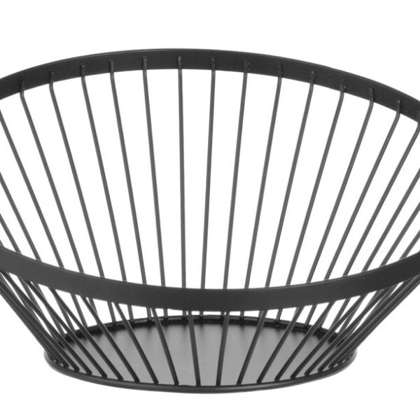 Fruit basket angled round black