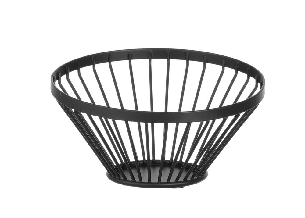Fruit basket angled round black Fruit basket angled round black