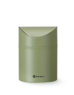 Tabletop litter bin with swing cover