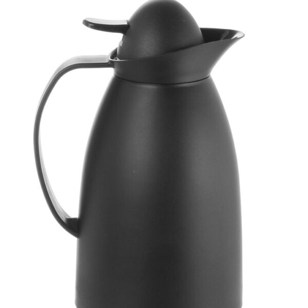 Vacuum jug with glass inner bottle
