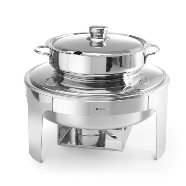 Soup chafing dish mirror finish