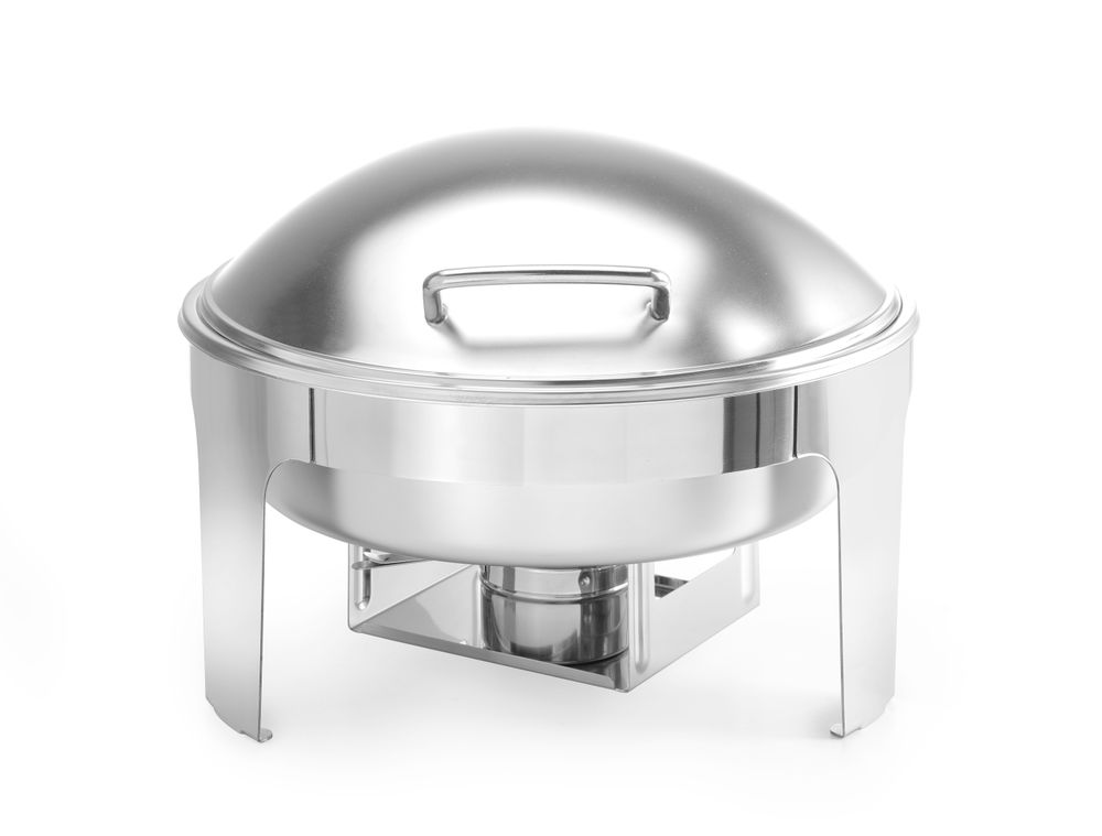 Chafing dish round satin finish