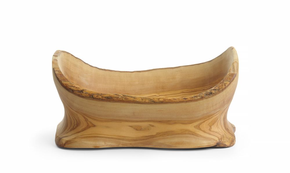 Decorative olive wood bowl