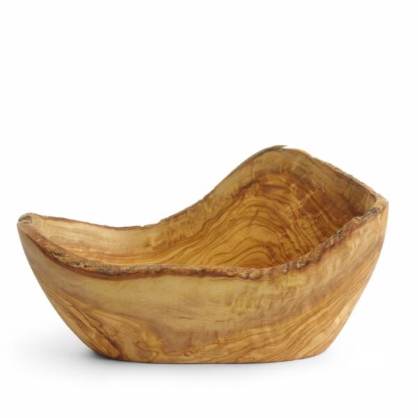 Decorative olive wood bowl